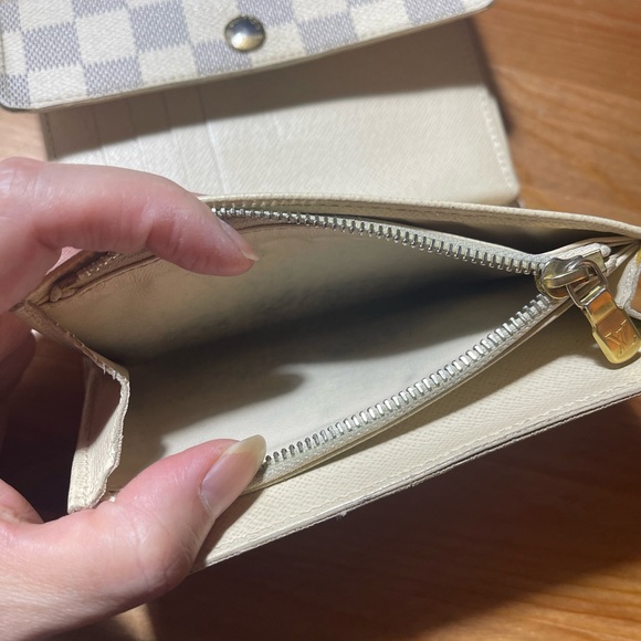 10889 Louis Vuitton Damier Azur wallet Vintage Rare cards and photo - Picture 8 of 16
